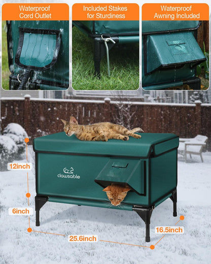ClawFort Heated Cat Shelter