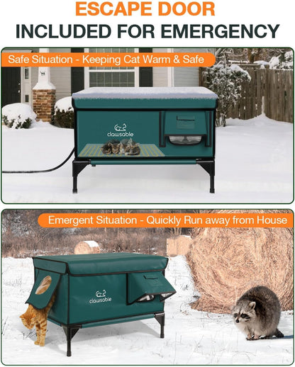 ClawFort Heated Cat Shelter